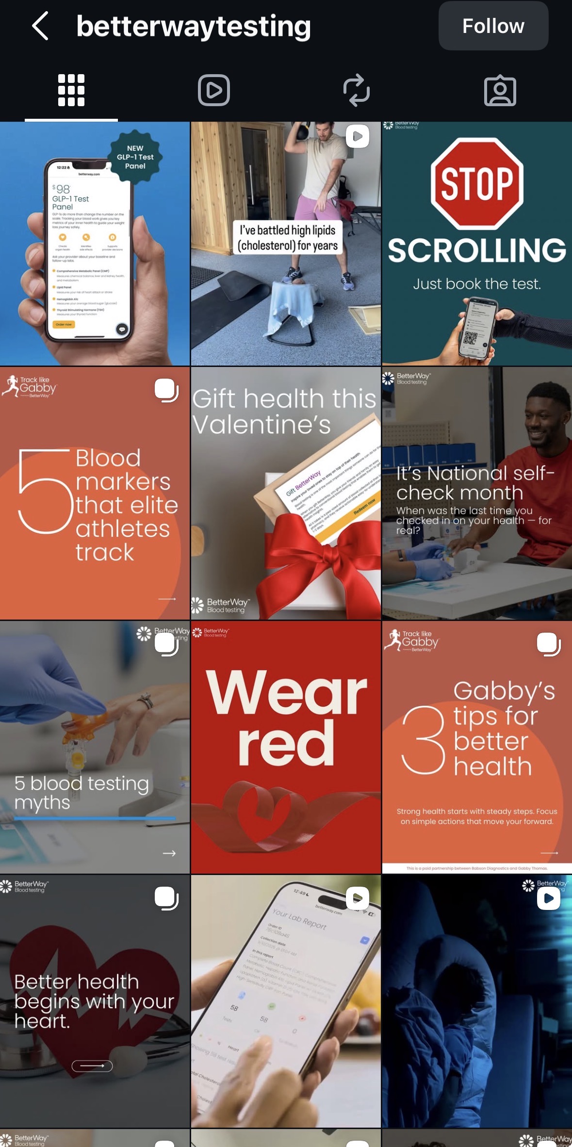 BetterWay Instagram grid showing content pillars and visual system